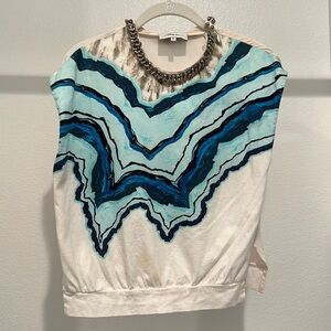 3.1 Phillip Lim Printed Chain Top